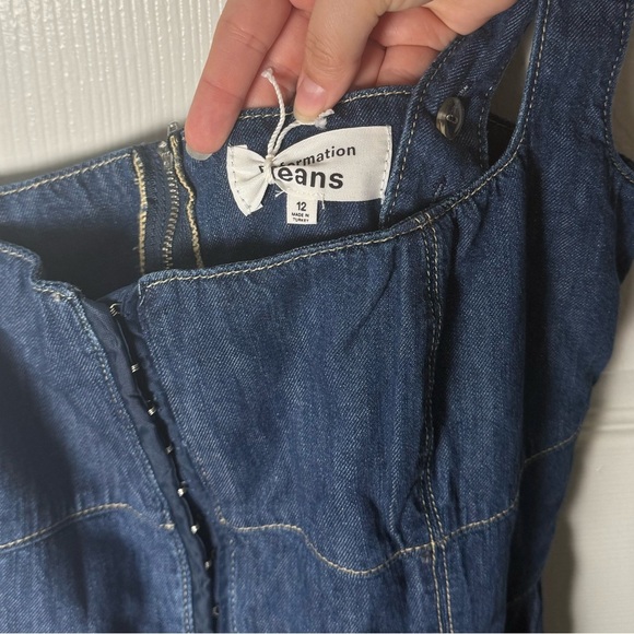 Reformation Tagliatelle Denim Midi Dress 12 - Picture 6 of 8